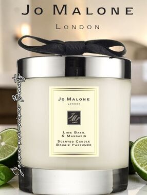Jo Malone Lime Basil Mandarin Scented Candle New Full Size Luxury Home Fragrance